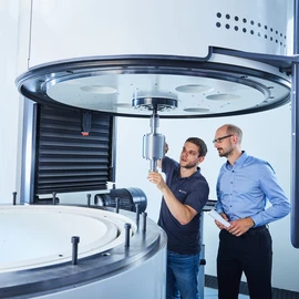 Centrio Spin testing with the options of overspeed tests, overspeed tests, cycle tests and burst tests