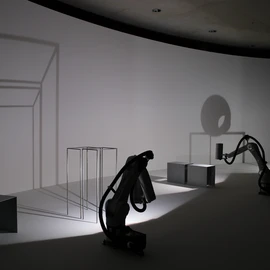 “Weiße Zeit” (White Time) light installation “Weiße Zeit” (White Time) light installation