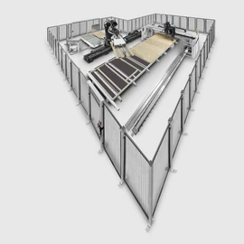 Robotic in timber construction Robot for fully automated panel placing
