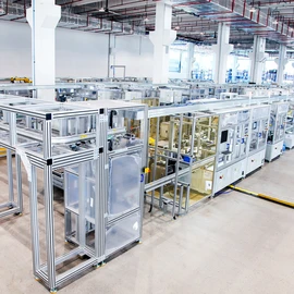 Control unit assembly system Assembly and test system for the production of control units