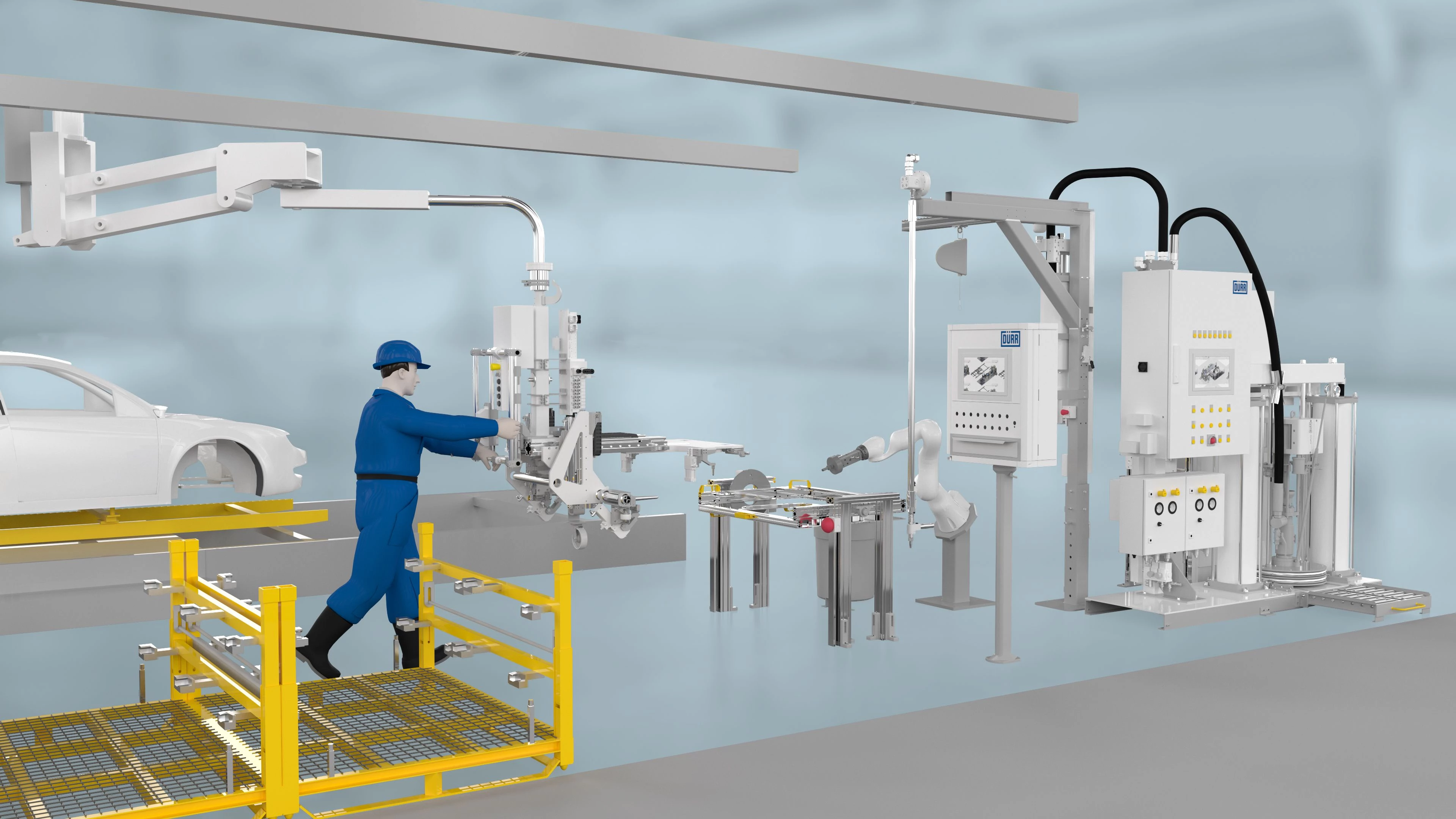 Graphic of human-robot collaboration