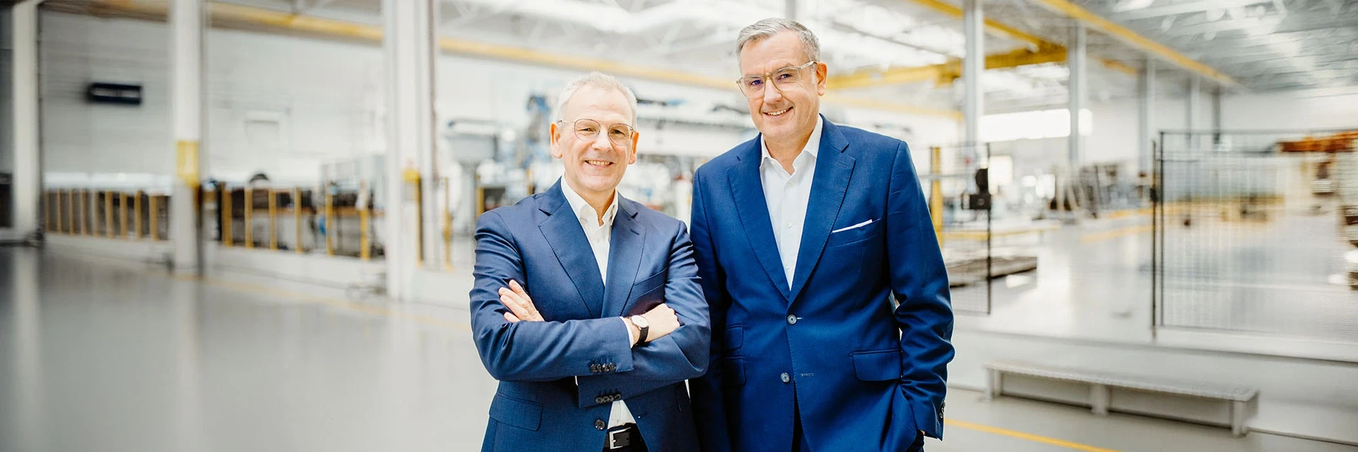 Board of Management of Dürr AG (from left to right): Dietmar Heinrich (CFO), Dr. Jochen Weyrauch (CEO)