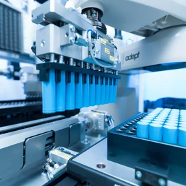 Cell handling Assembly and test system for the production of battery modules