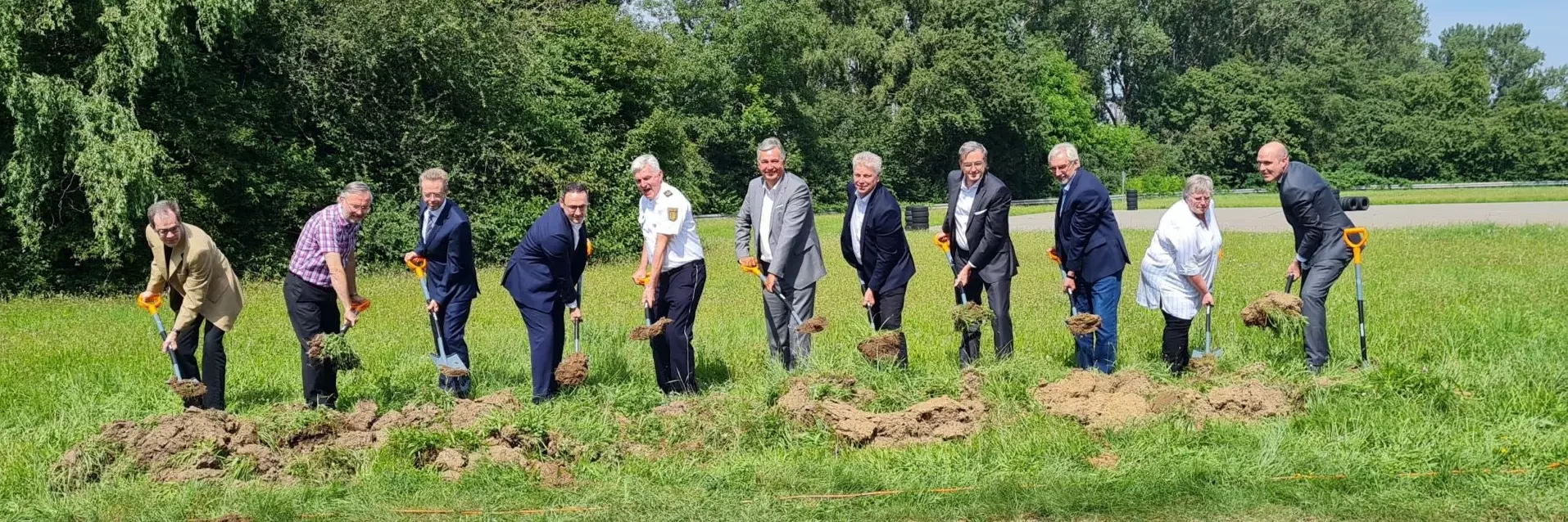 Groundbreaking ceremony for traffic safety center in Asperg